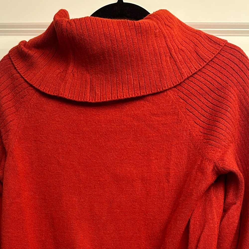 Anthropologie BUNDLE Orange and Grey Turtleneck Sweaters Size Medium - Picture 9 of 13